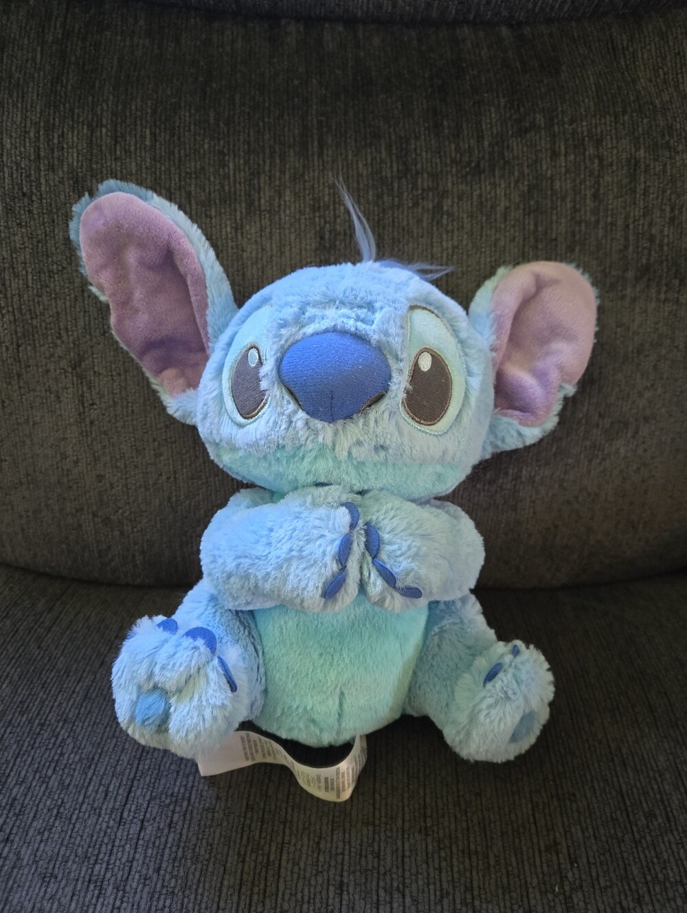 Disney Store Stitch Plush Toy Light Blue Soft Stuffed Animal